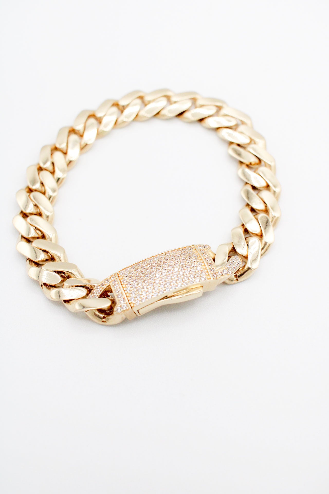 14K Semi Solid Men's Bracelet A.J