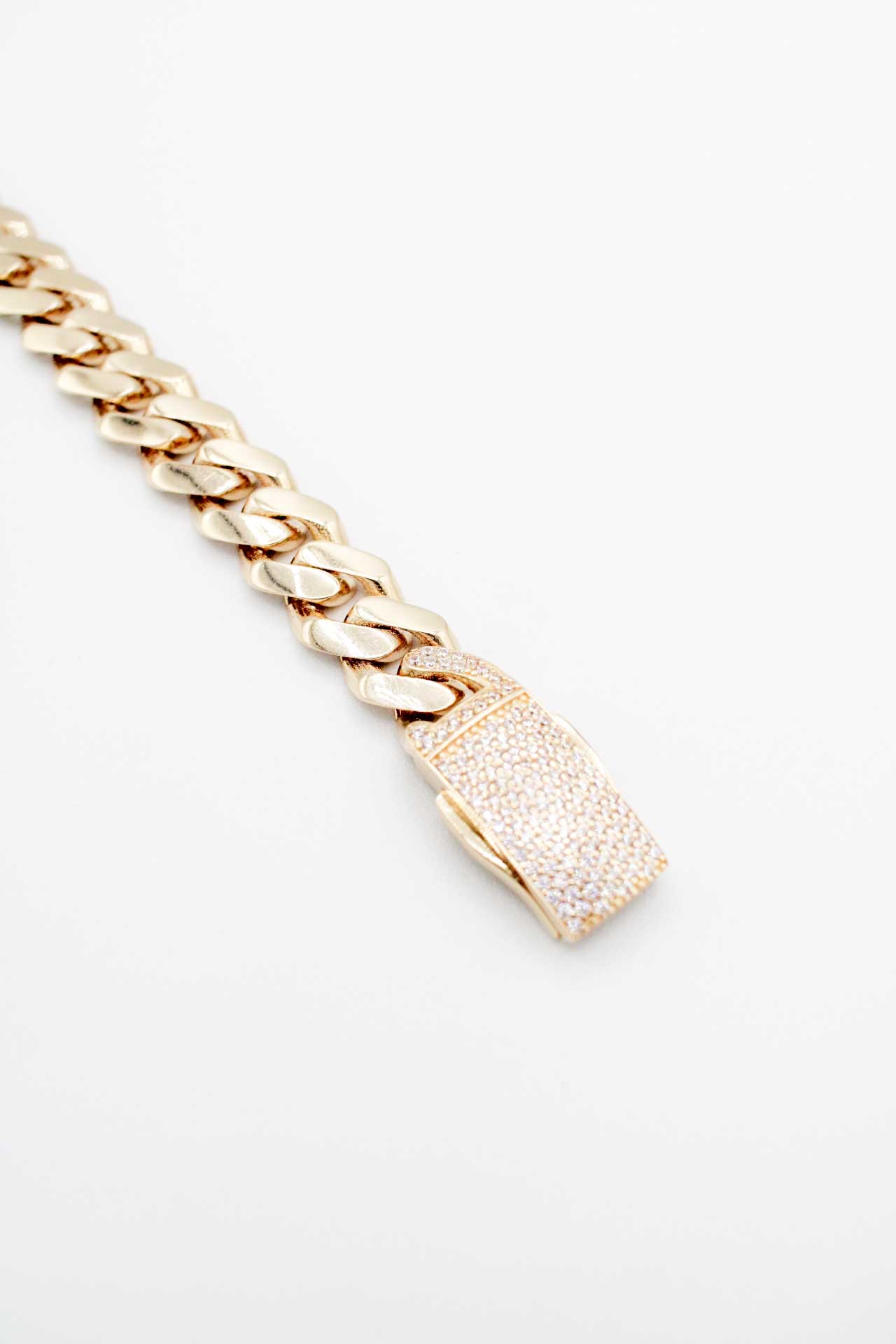 14K Semi Solid Men's Bracelet A.J