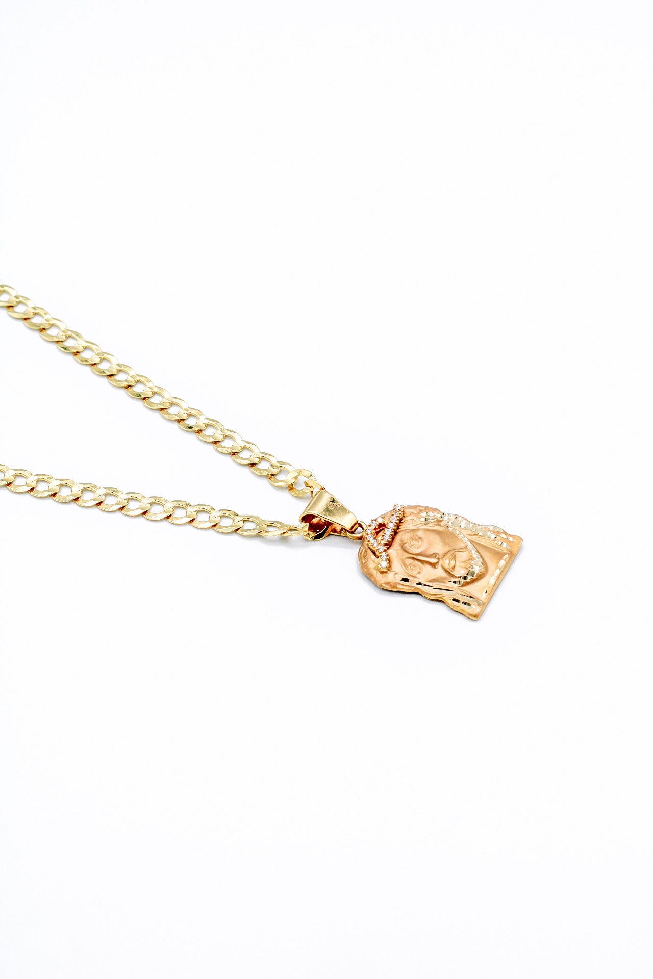 JESUS PENDANT & CUBAN LINK CHAIN