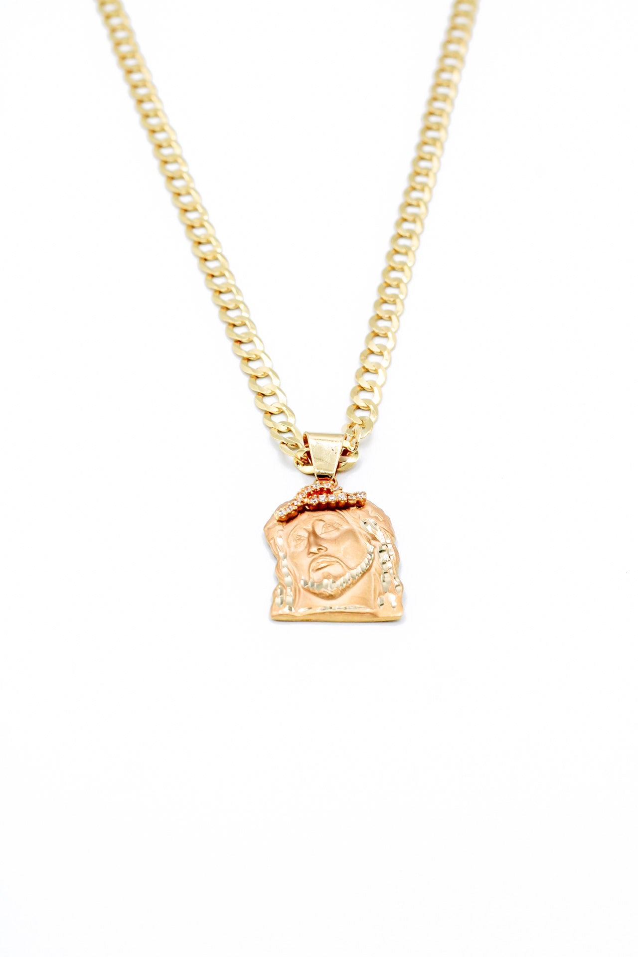 JESUS PENDANT & CUBAN LINK CHAIN