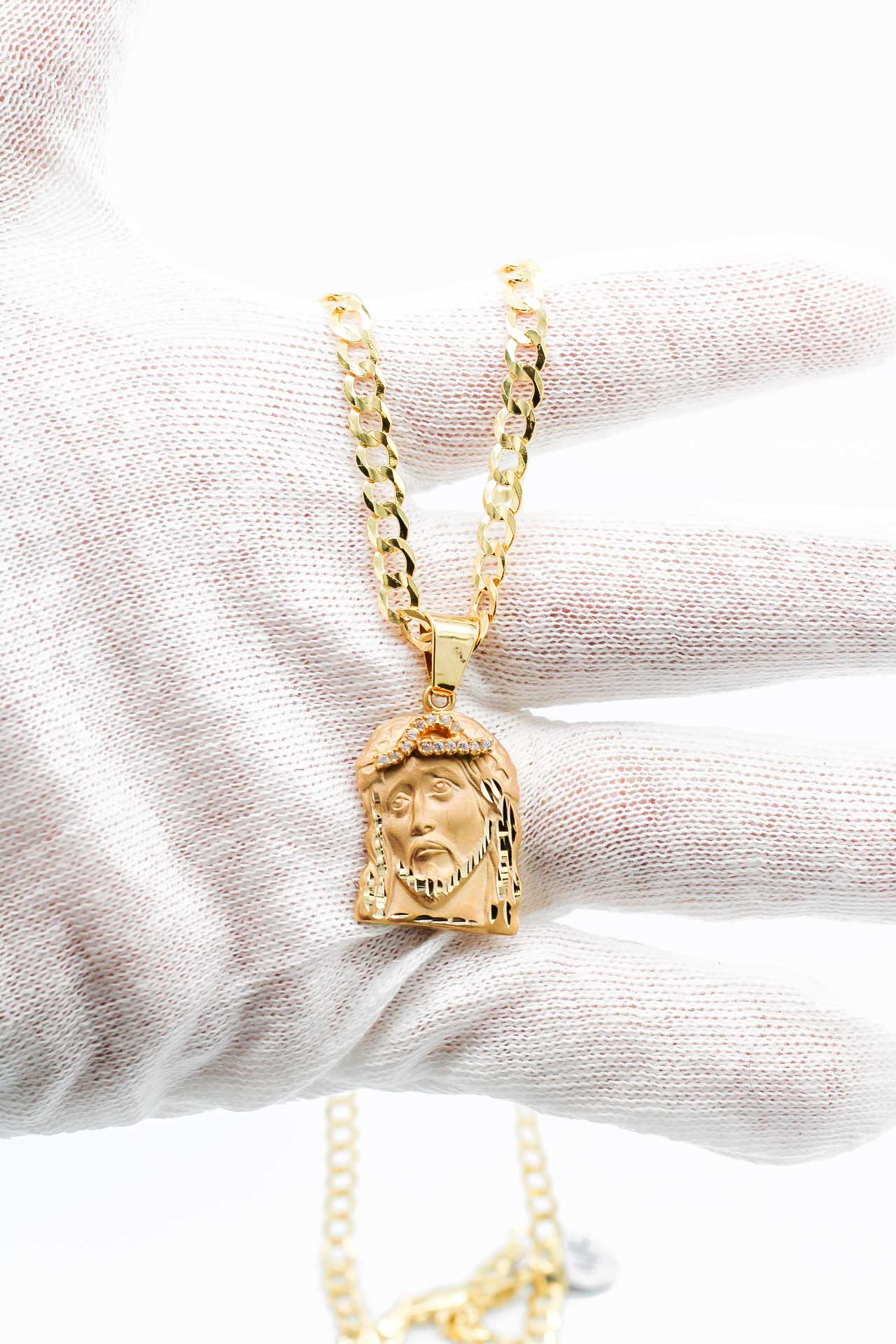 Cuban link hot sale jesus piece