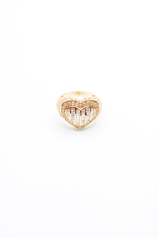 14K Heart Ring CZ A.J™️