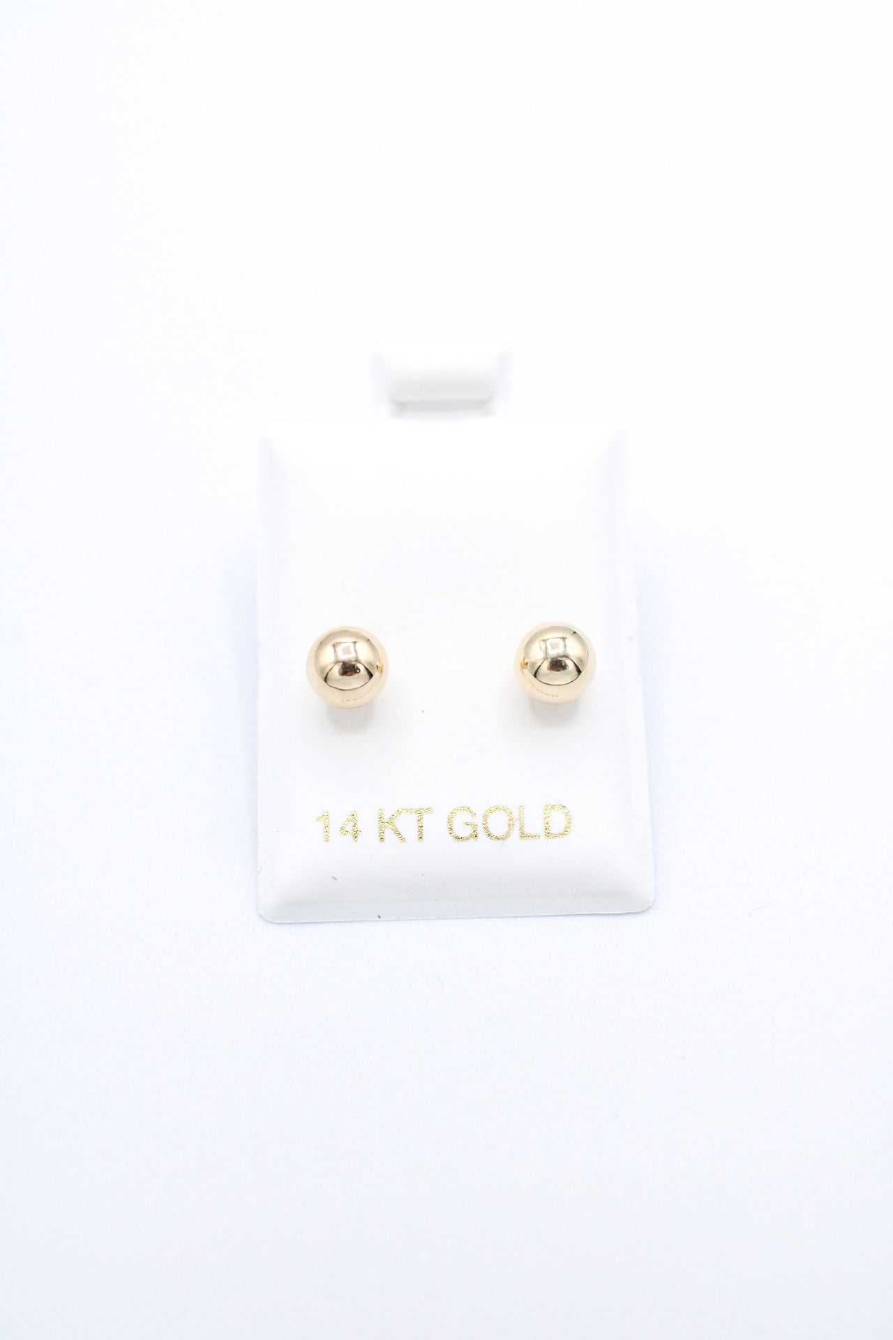 14K Ball Stud Earrings 5.75mm A.J™️