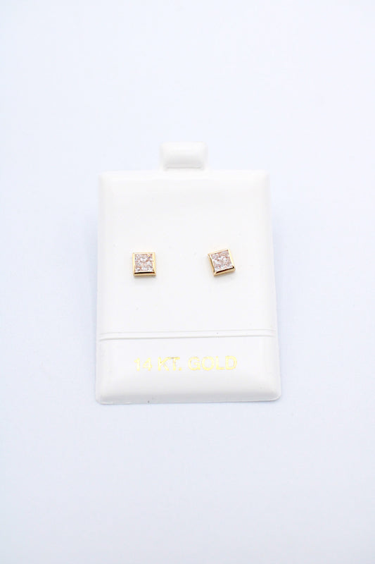 14K Gold CZ Earrings A.J™️