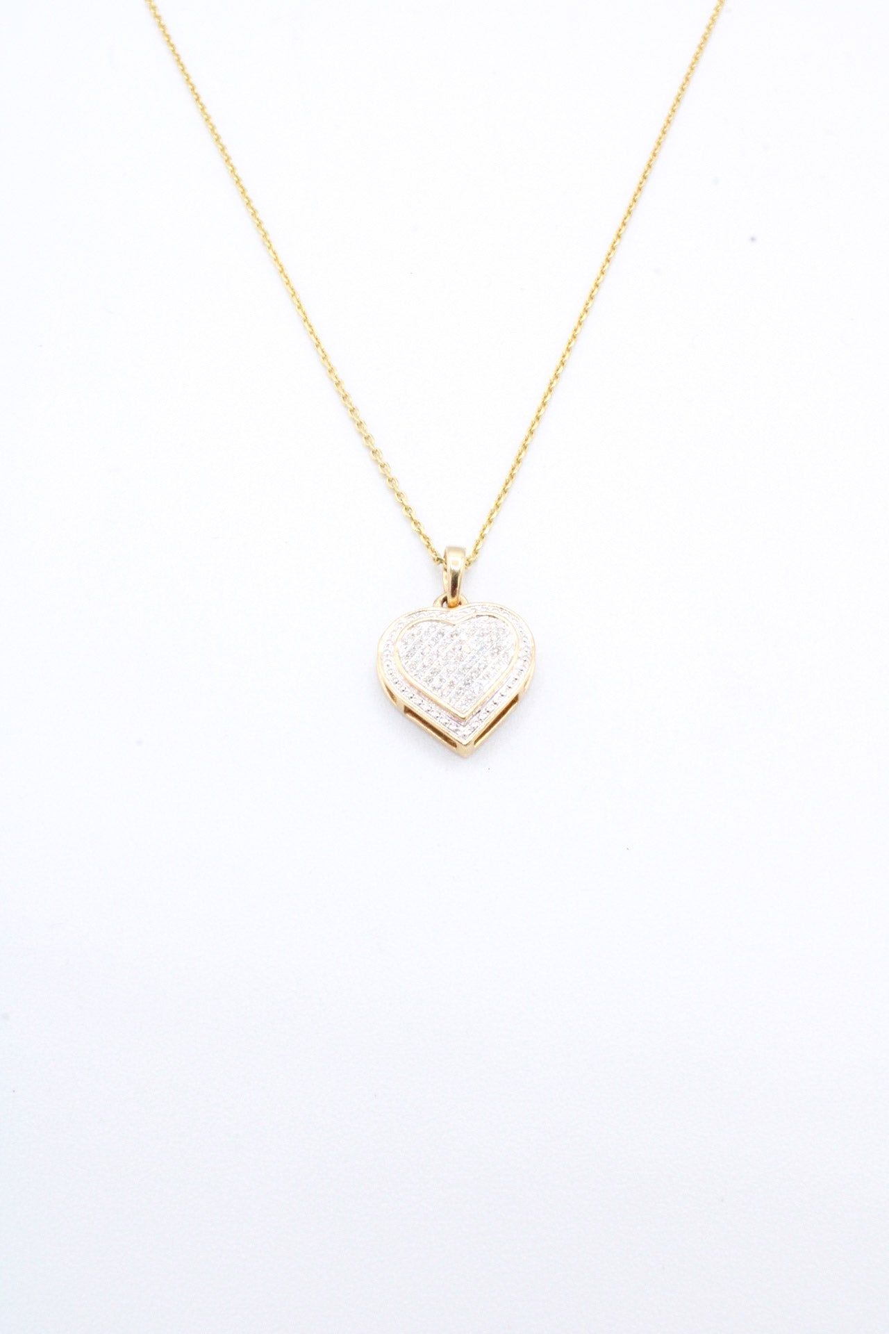 💎 14K Heart Diamond Necklace A.J™️