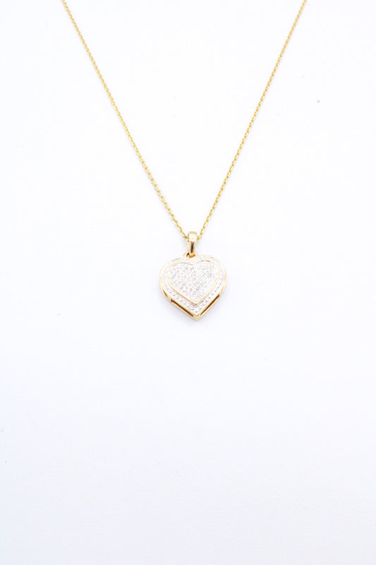 💎 14K Heart Diamond Necklace A.J™️