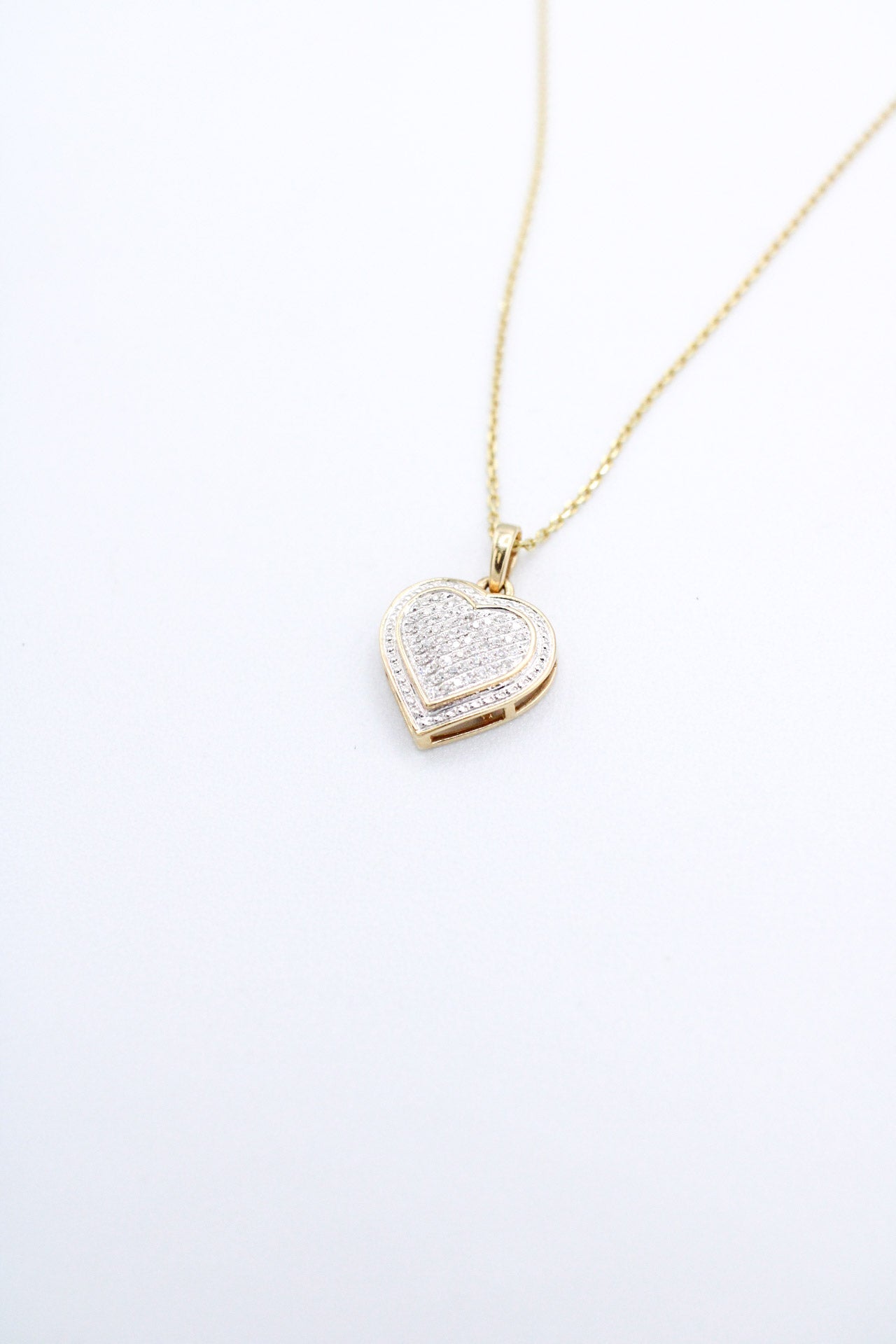 💎 14K Heart Diamond Necklace A.J™️