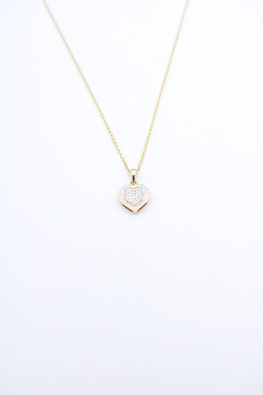 💎 14K Heart Diamond Necklace A.J™️