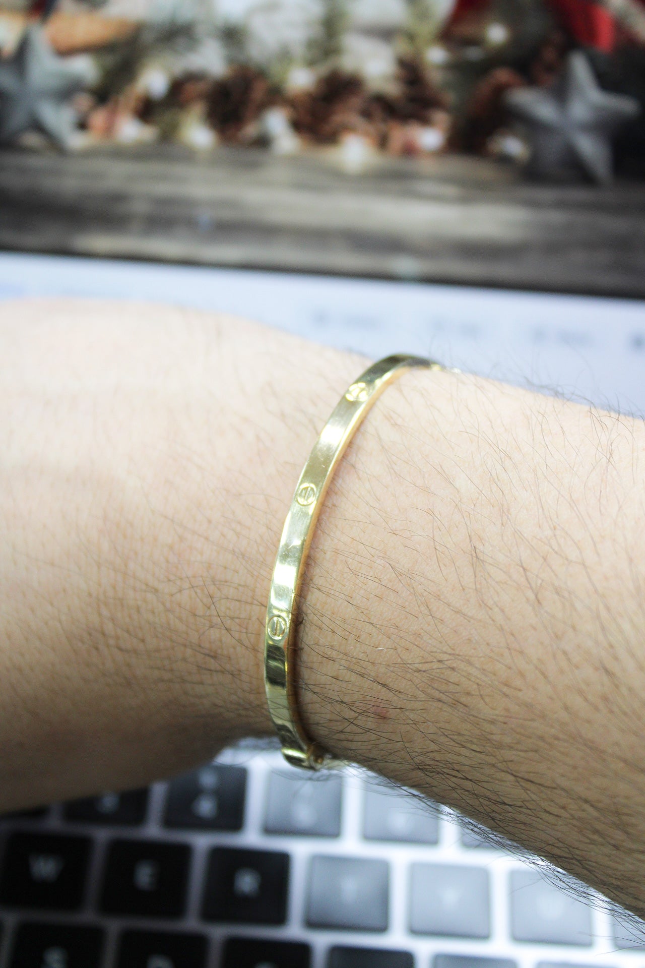 14K Gold Bangle Women