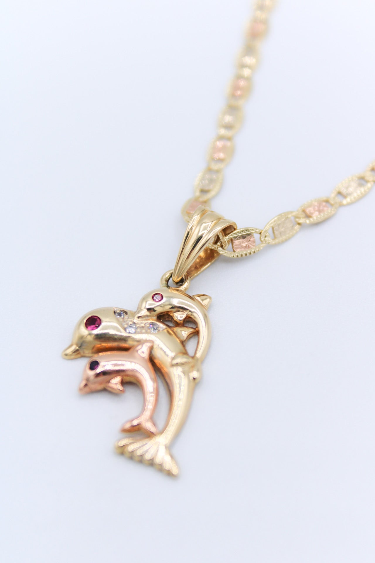 VALENTINO CHAIN WITH DOLPHINS PENDANT