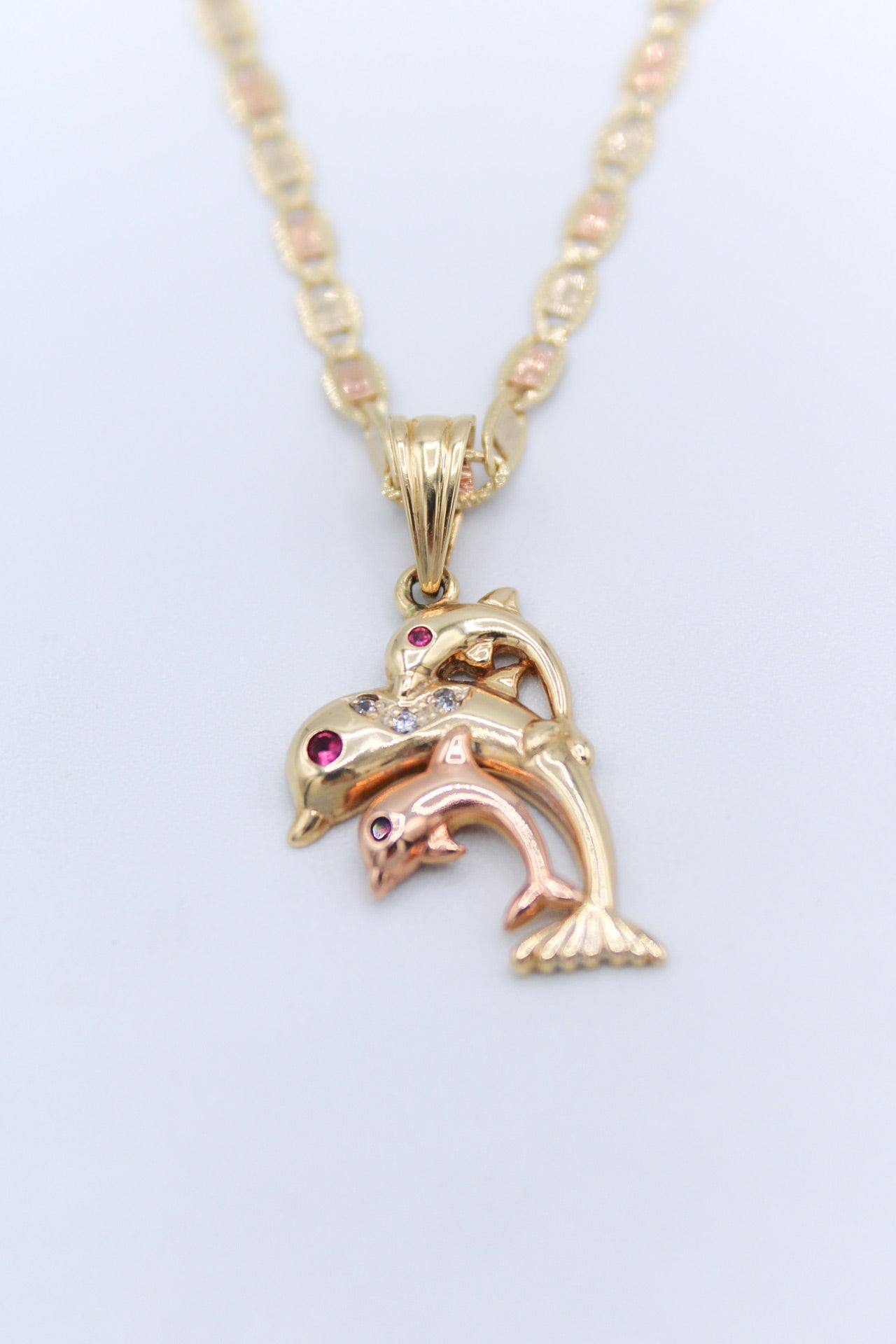 VALENTINO CHAIN WITH DOLPHINS PENDANT