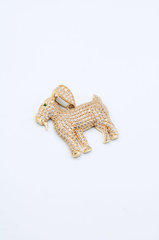 GOAT PENDANT 14K GOLD