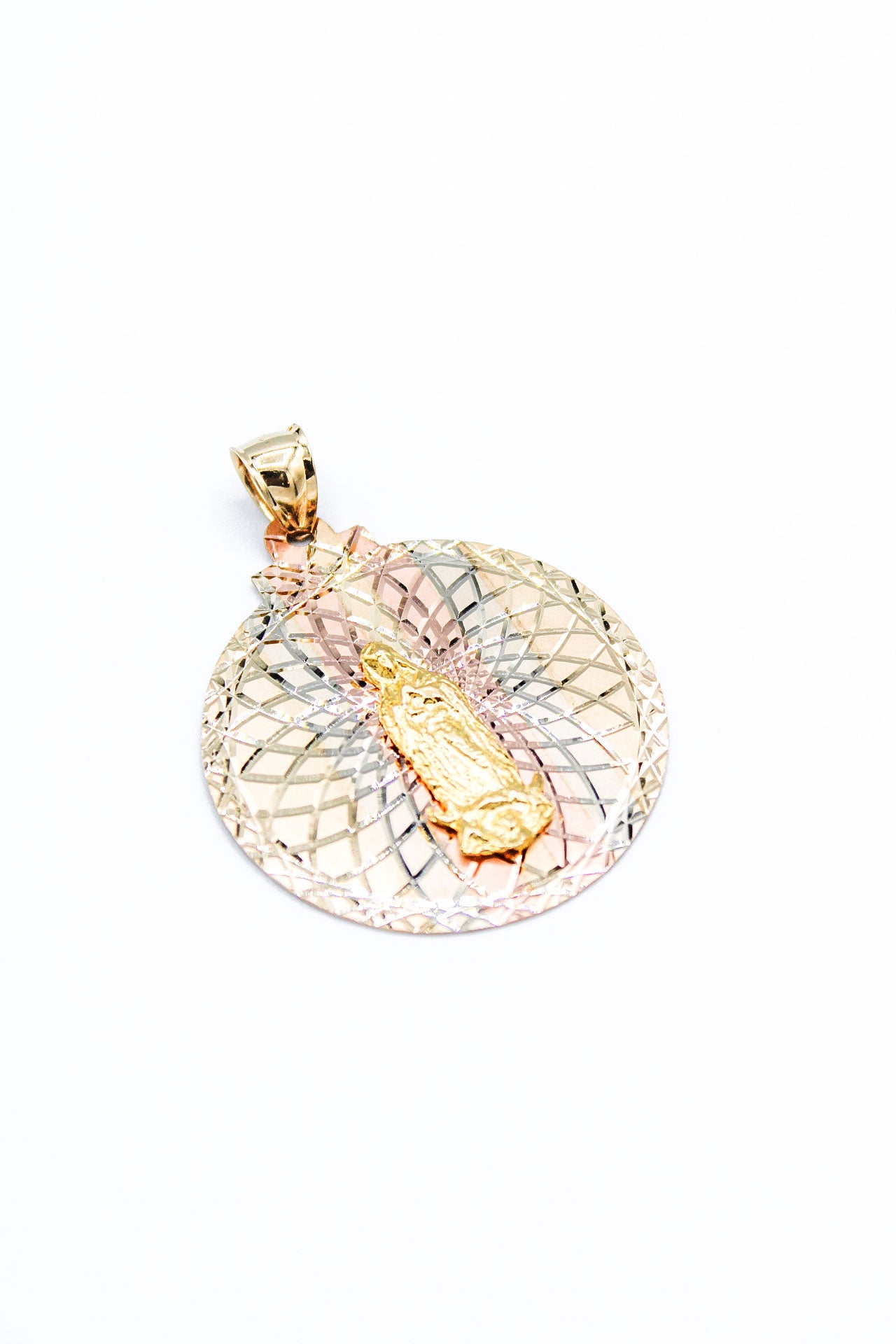 BIG VIRGEN MARY PENDANT 14K