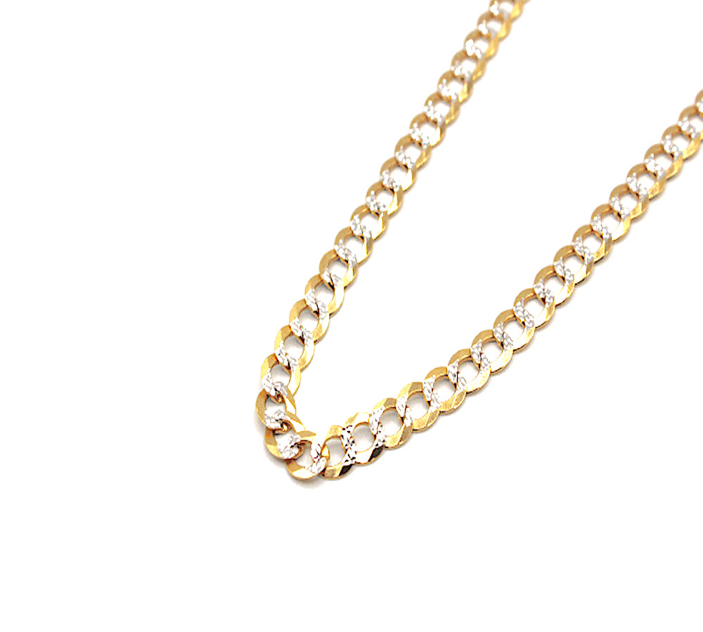 🆕 14K Two Tones Cuban Chain