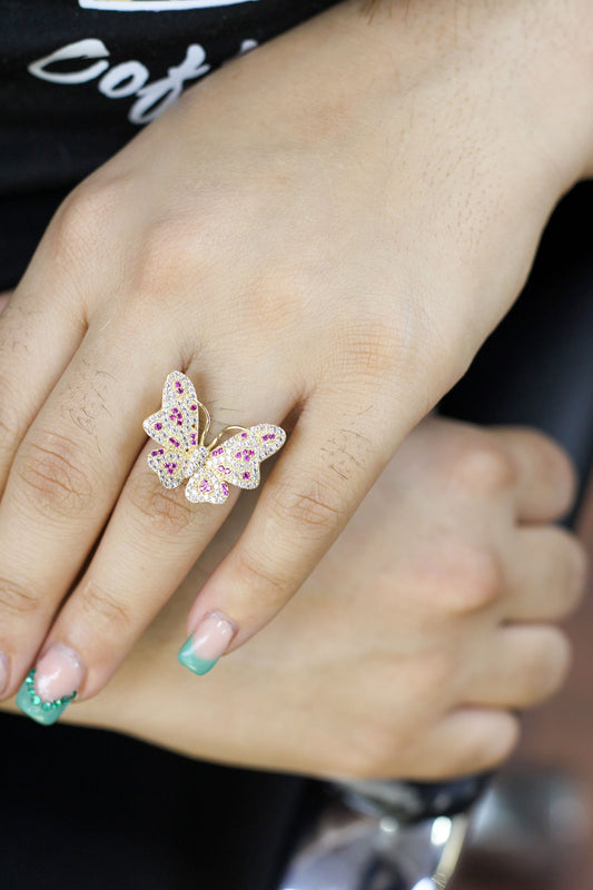 BUTTERFLY RING WOMEN 14K